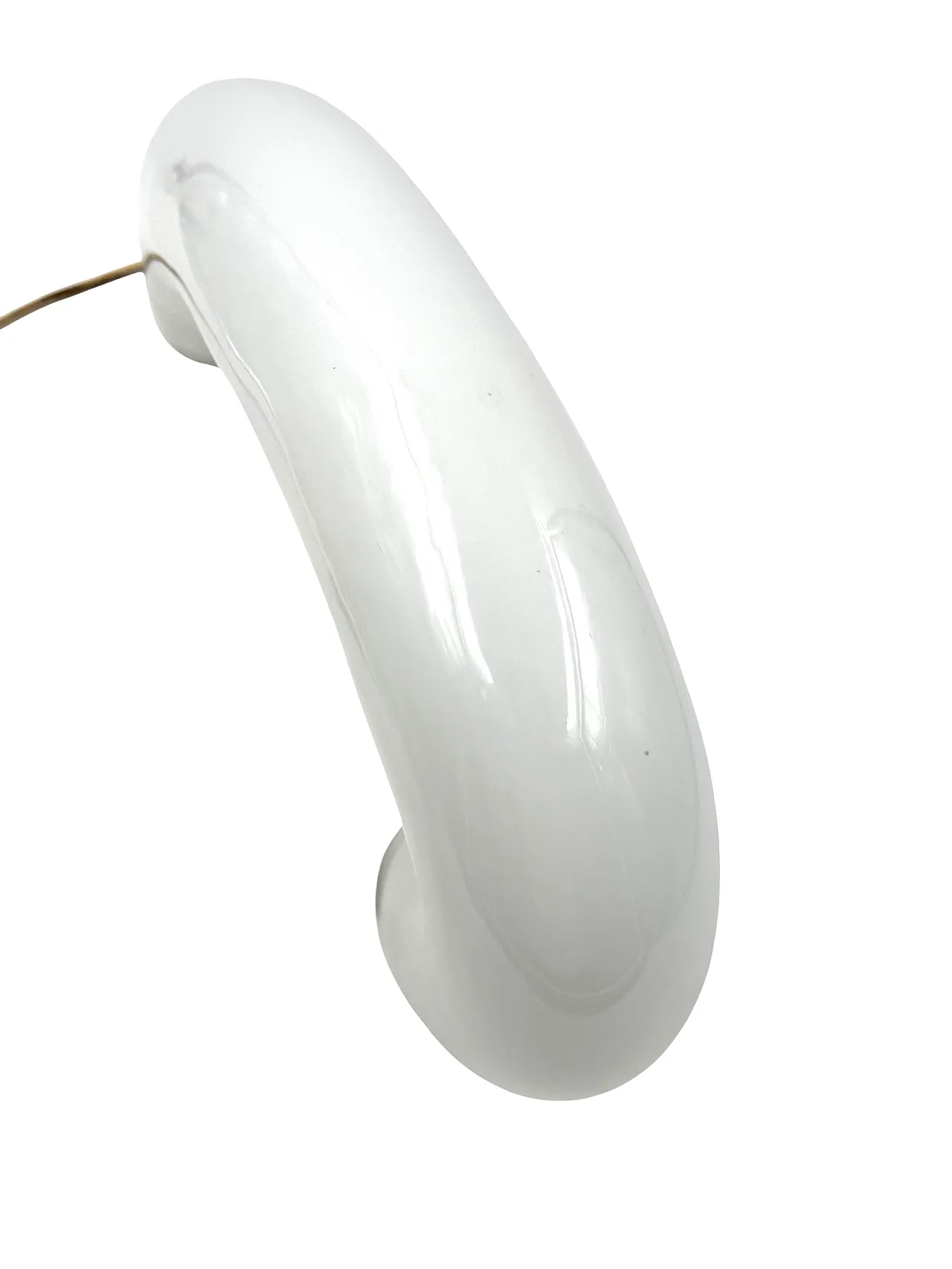 White Murano Glass Sculptural Lamp, Barbini Italia 1970 20