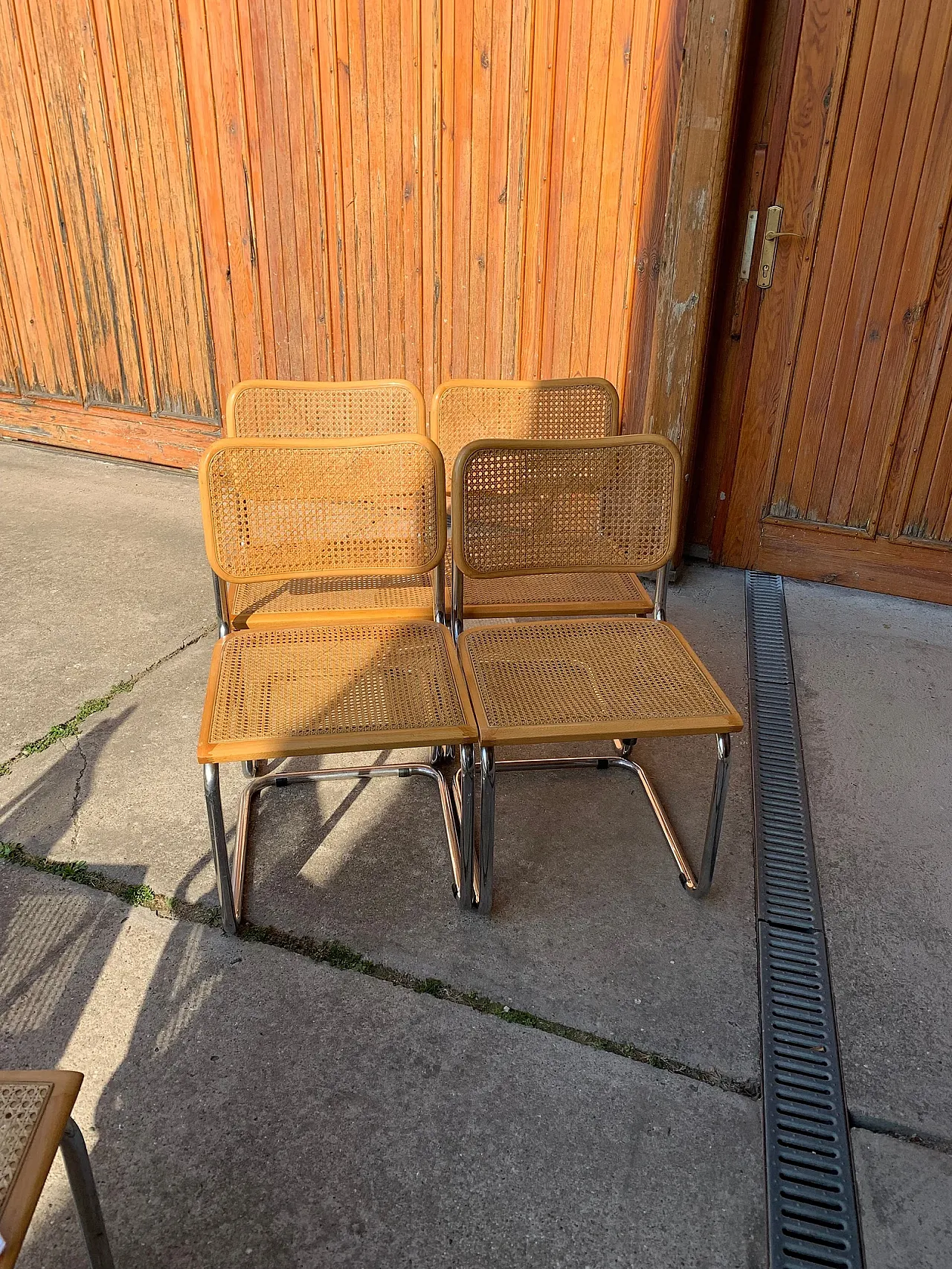 4 B32 Cesca chairs by Marcel Breuer, 1970s 1