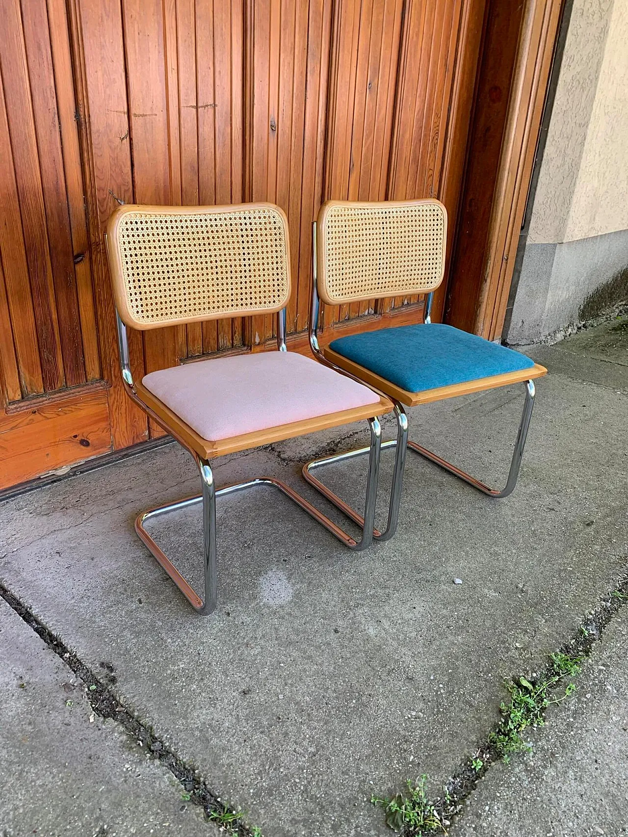 Coppia di sedie B32 Cesca di Marcel Breuer, anni '70 1