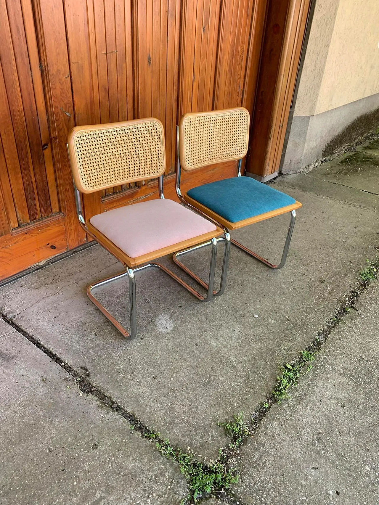 Coppia di sedie B32 Cesca di Marcel Breuer, anni '70 4