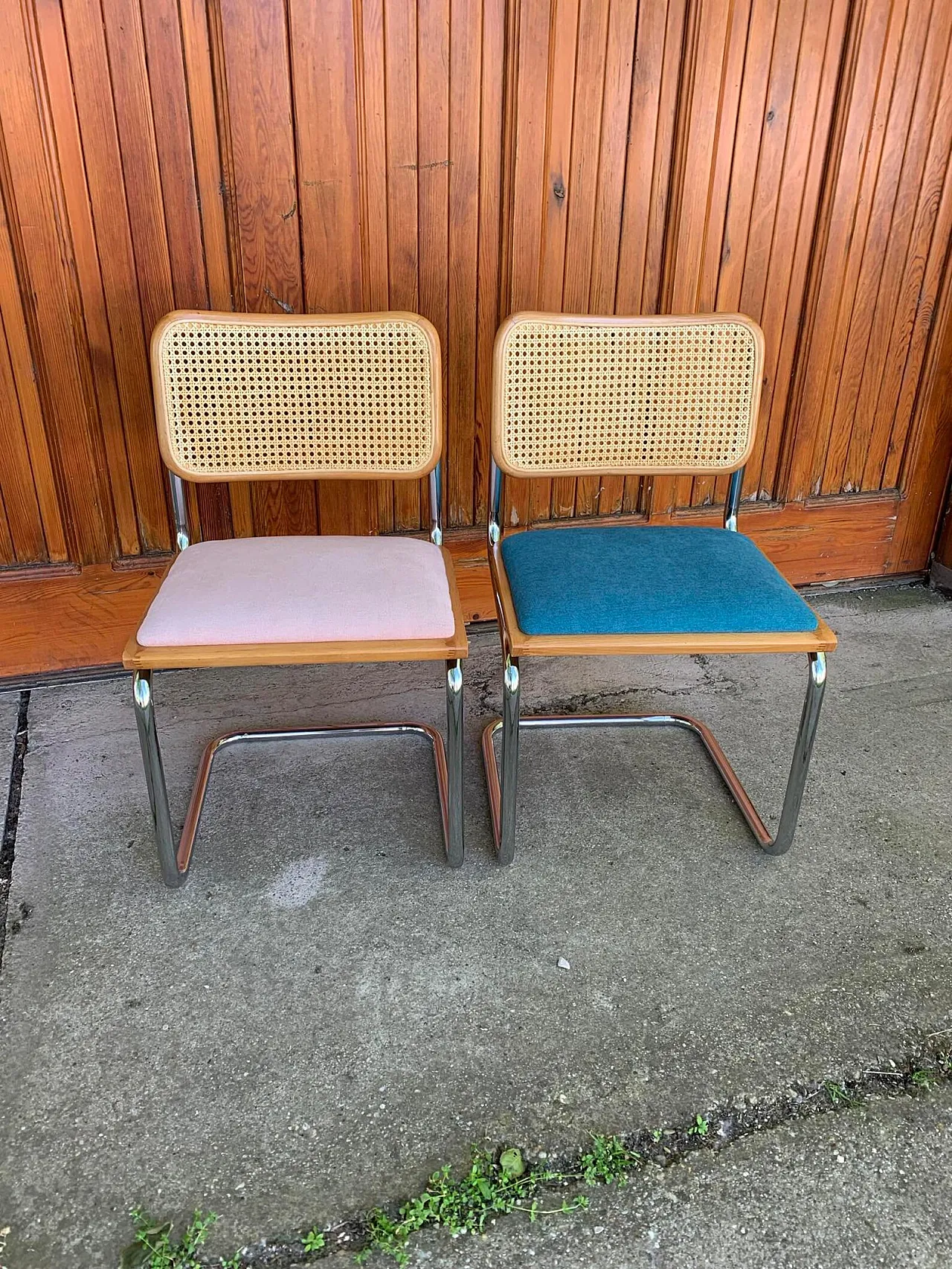 Coppia di sedie B32 Cesca di Marcel Breuer, anni '70 5