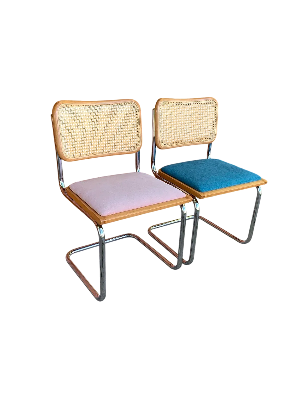 Coppia di sedie B32 Cesca di Marcel Breuer, anni '70 7