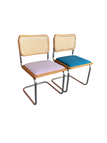 Pair of B32 Cesca chairs by Marcel Breuer, 1970s