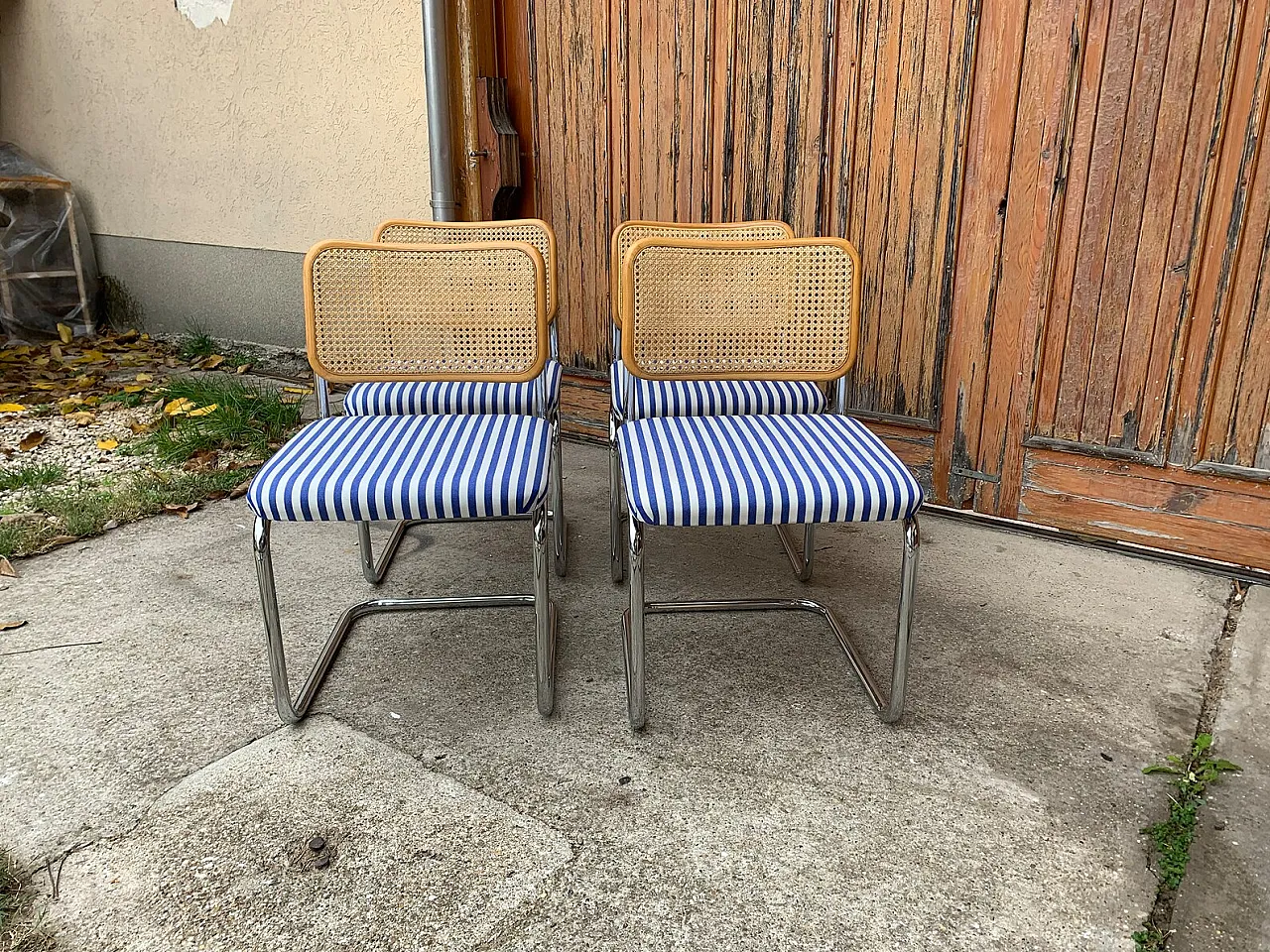 4 Cesca B32 chairs by Marcel Breuer, 1970s 5