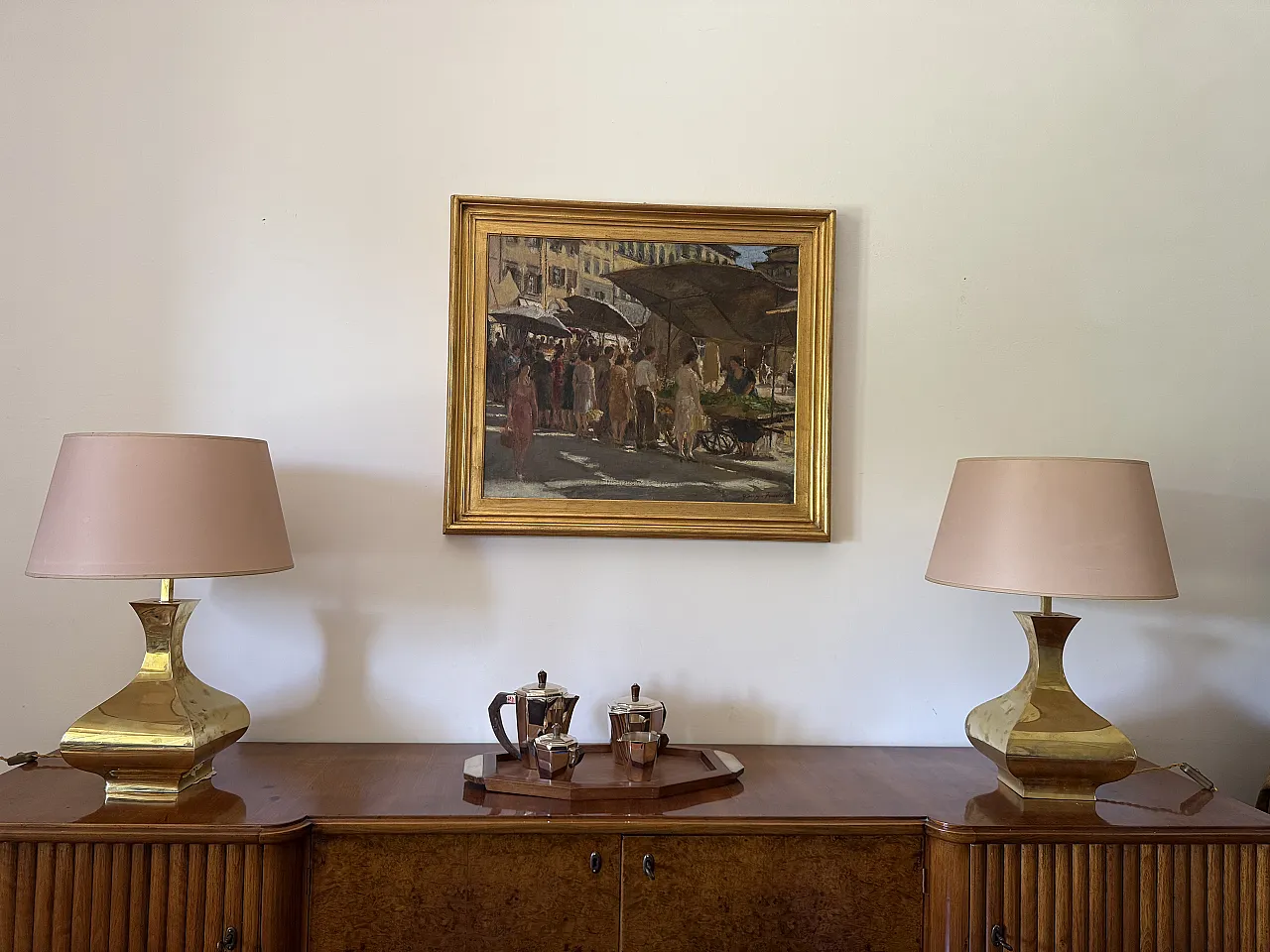 Set di 2 lampade da tavolo mod. Piramide, High Society Italia 1970s 3