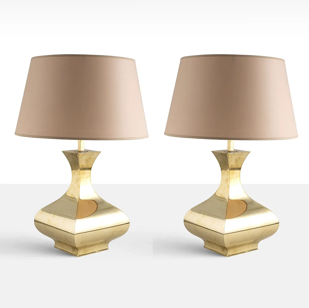 Set di 2 lampade da tavolo mod. Piramide, High Society Italia 1970s 5