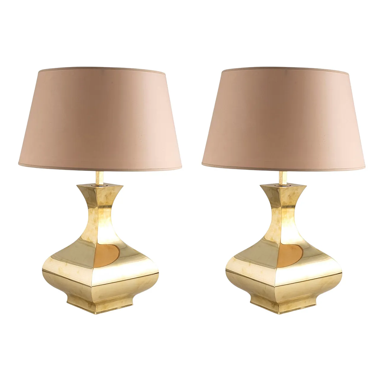 Set di 2 lampade da tavolo mod. Piramide, High Society Italia 1970s 6
