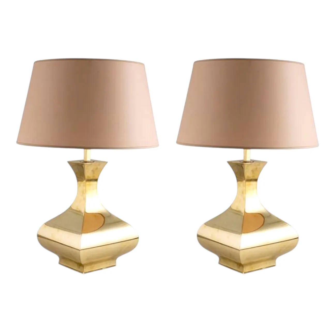 Set di 2 lampade da tavolo mod. Piramide, High Society Italia 1970s 7