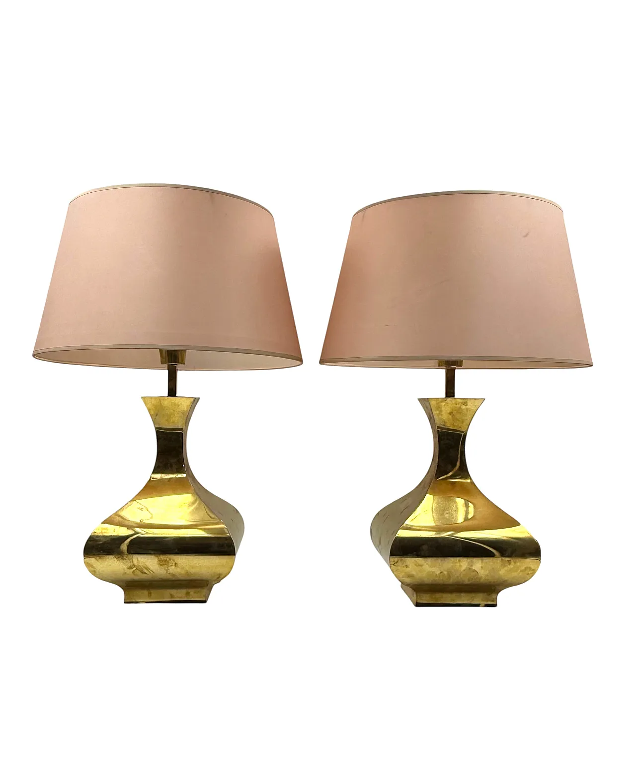 Set di 2 lampade da tavolo mod. Piramide, High Society Italia 1970s 11