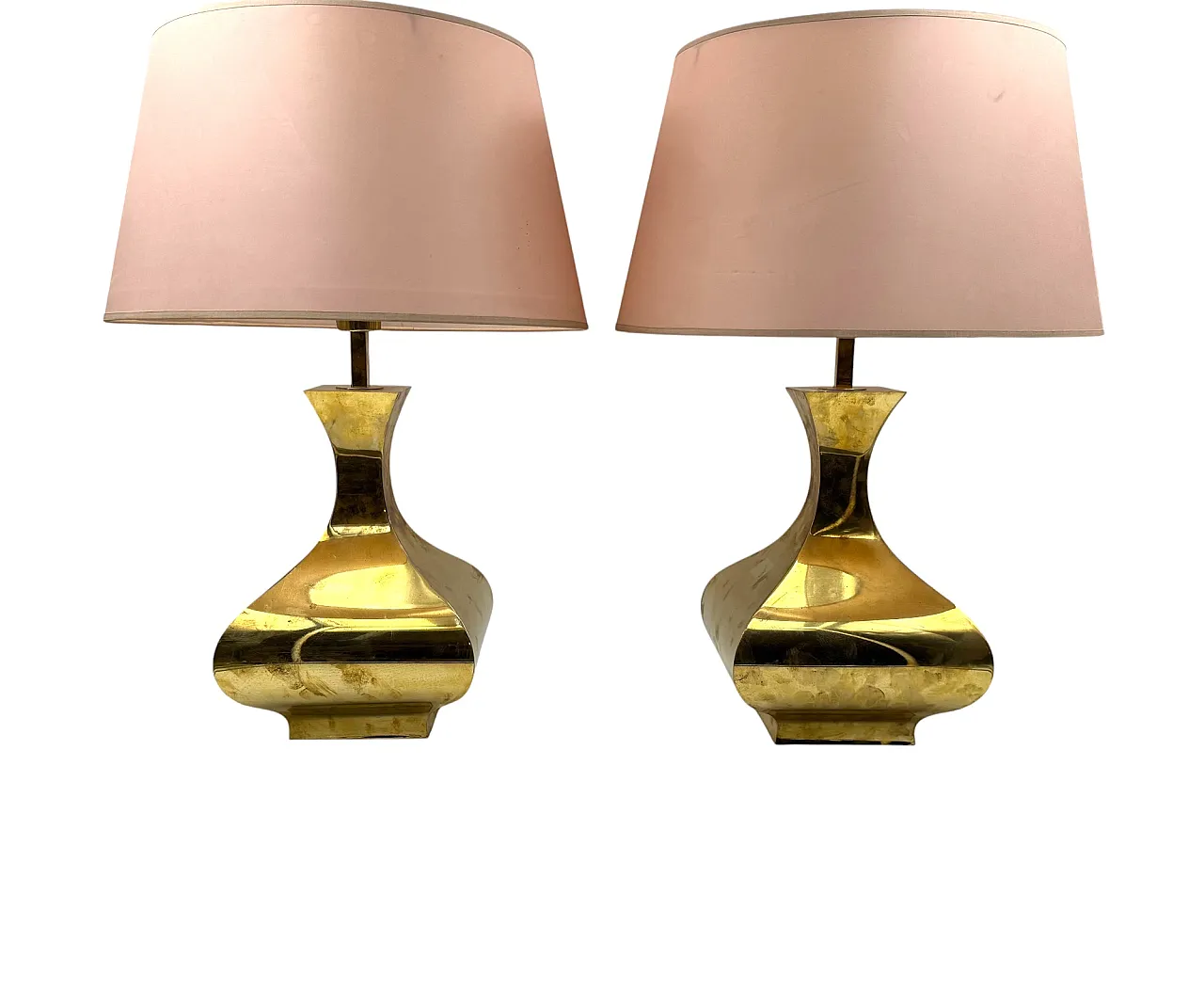 Set di 2 lampade da tavolo mod. Piramide, High Society Italia 1970s 14