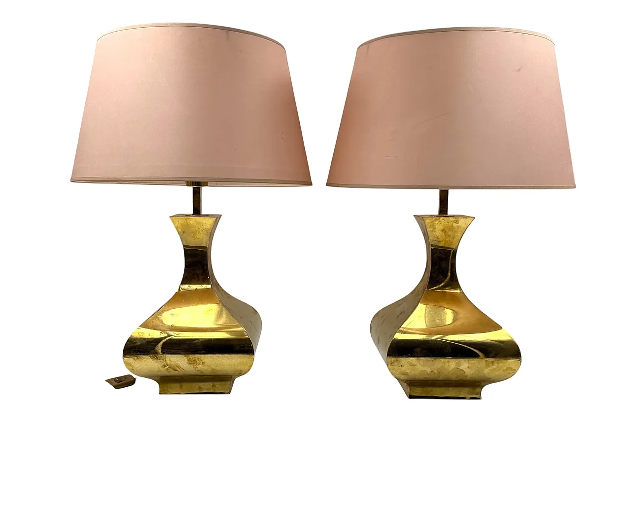 Set di 2 lampade da tavolo mod. Piramide, High Society Italia 1970s 15