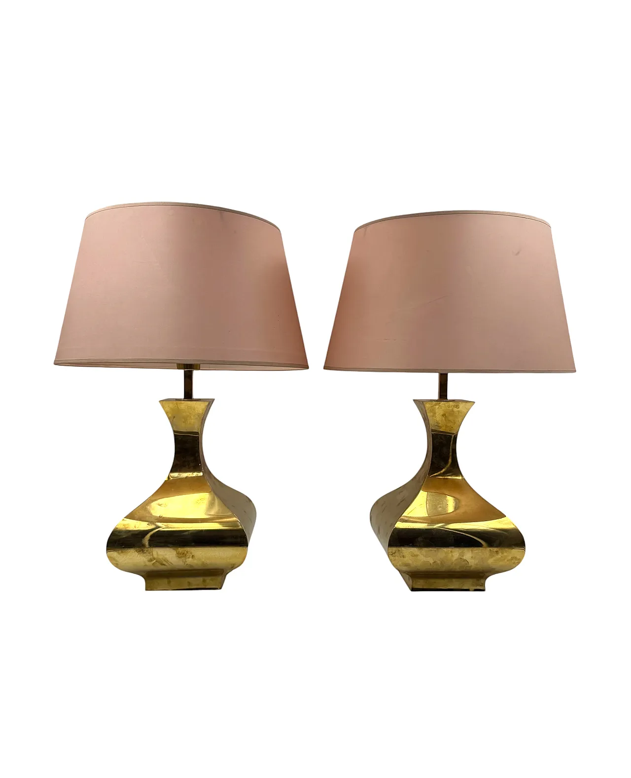 Set di 2 lampade da tavolo mod. Piramide, High Society Italia 1970s 16