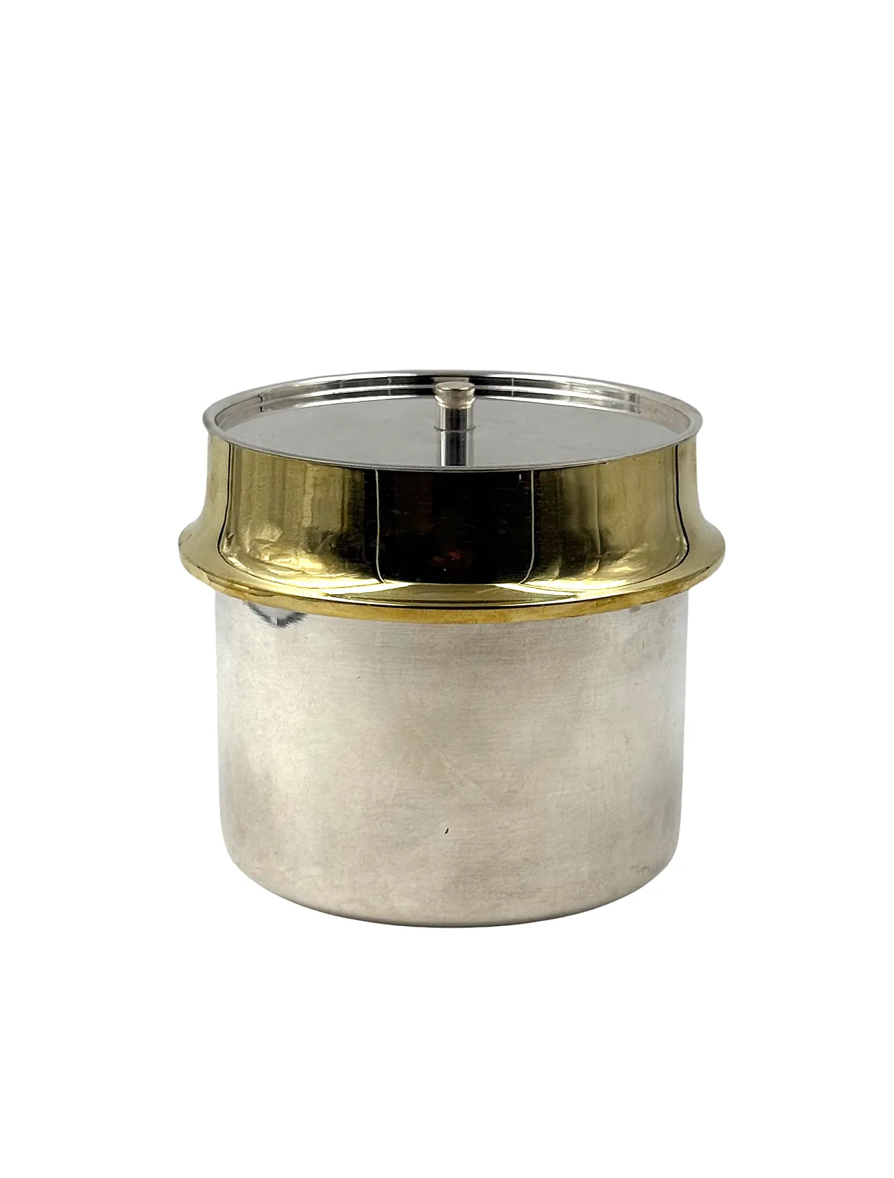 Secchiello per il ghiaccio Hollywood Regency dorato, Italia, anni '80 8