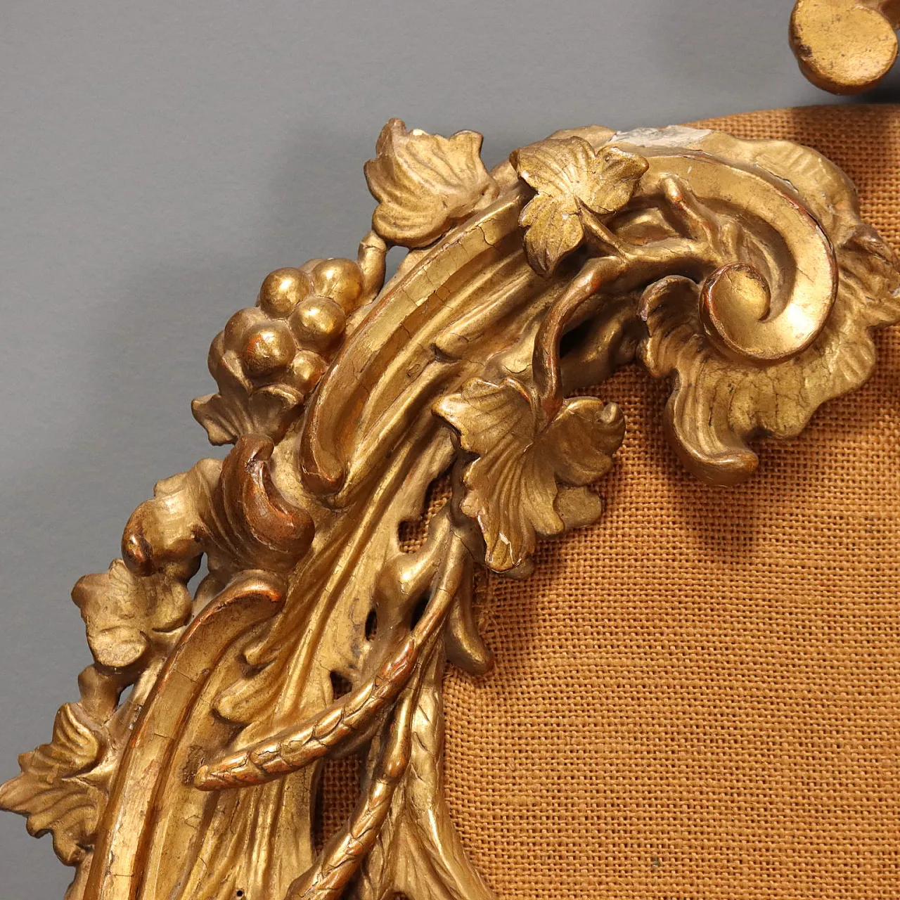 Testiera in legno e tessuto, '800 5