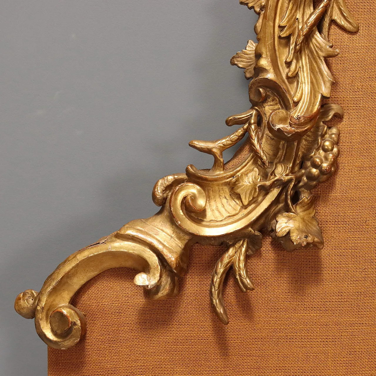 Testiera in legno e tessuto, '800 6