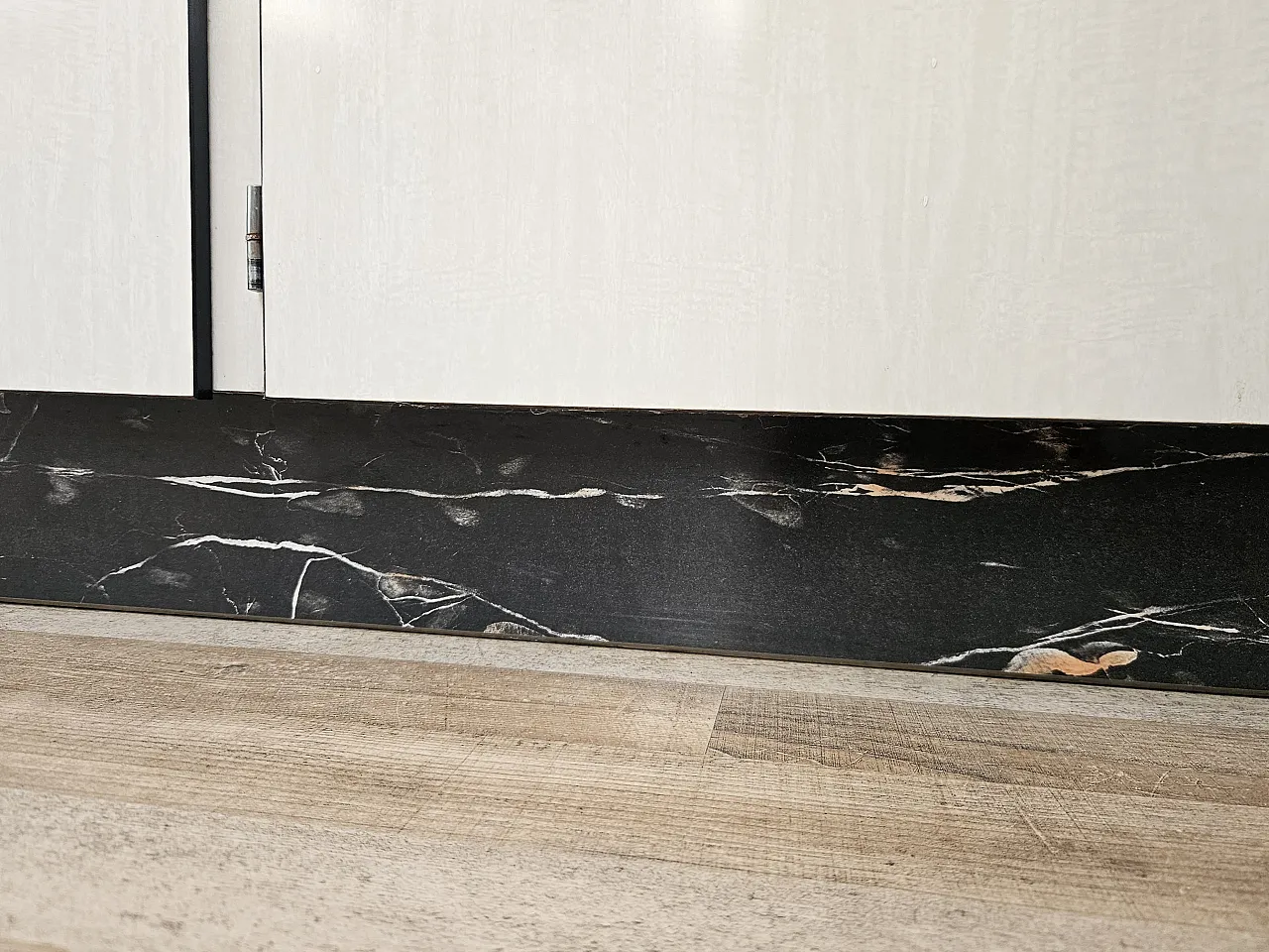 Kitchen Credenza in Formica White Marble Effect, 1970s 26
