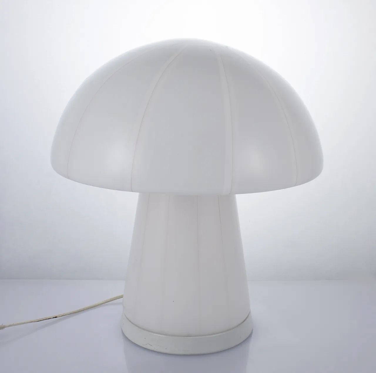 Muhroom table lamp in Murano glass, Italy, 70s 5