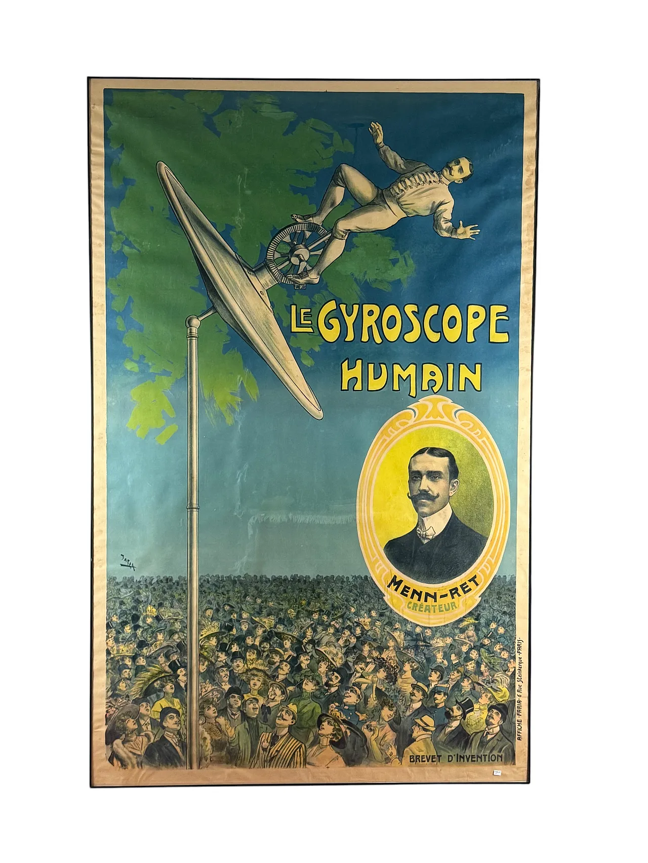 Candido Aragonez de Faria, Le Gyroscope Humain, Affiche, c. 1910 1