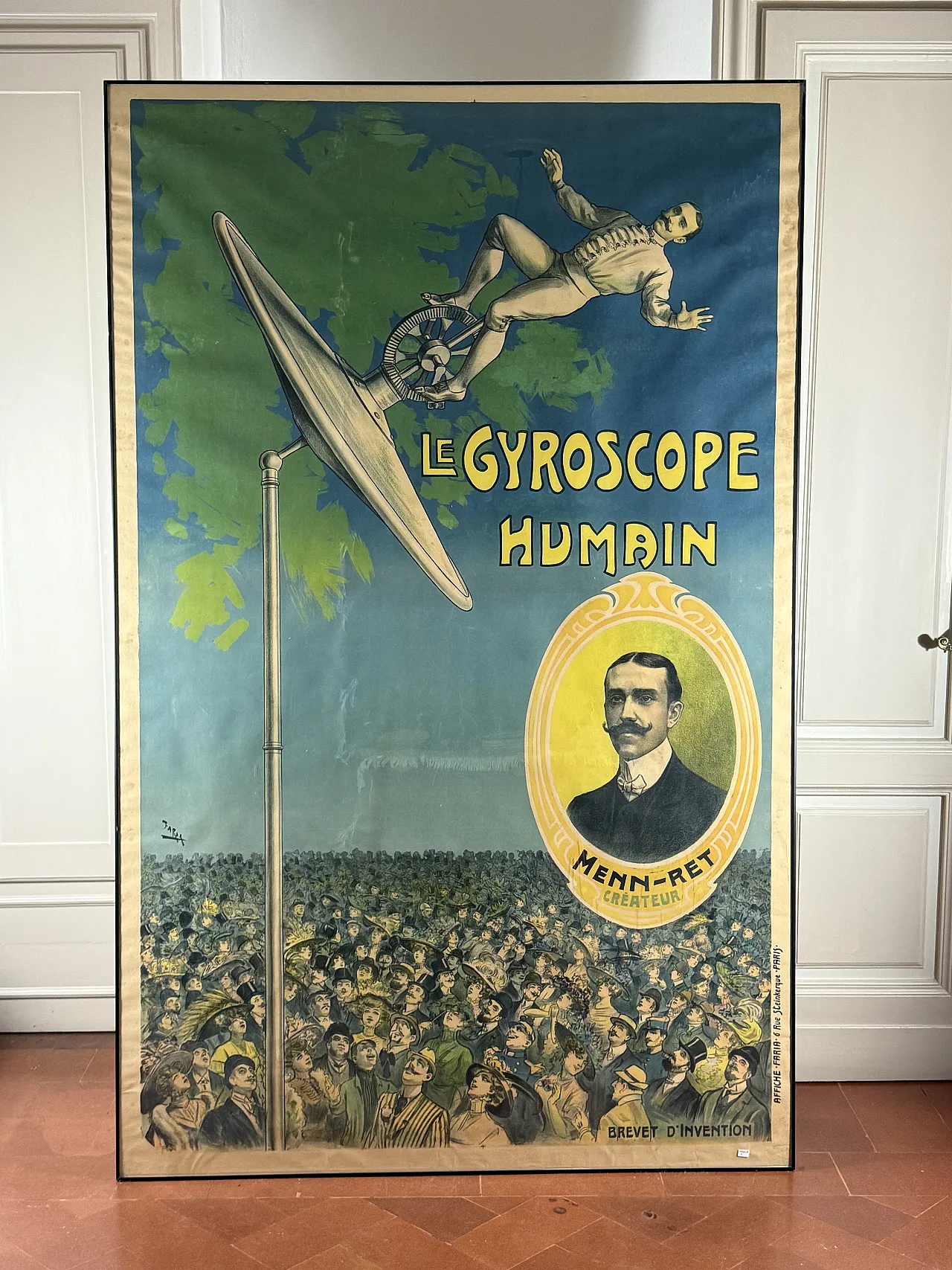 Candido Aragonez de Faria, Le Gyroscope Humain, Affiche, c. 1910 2