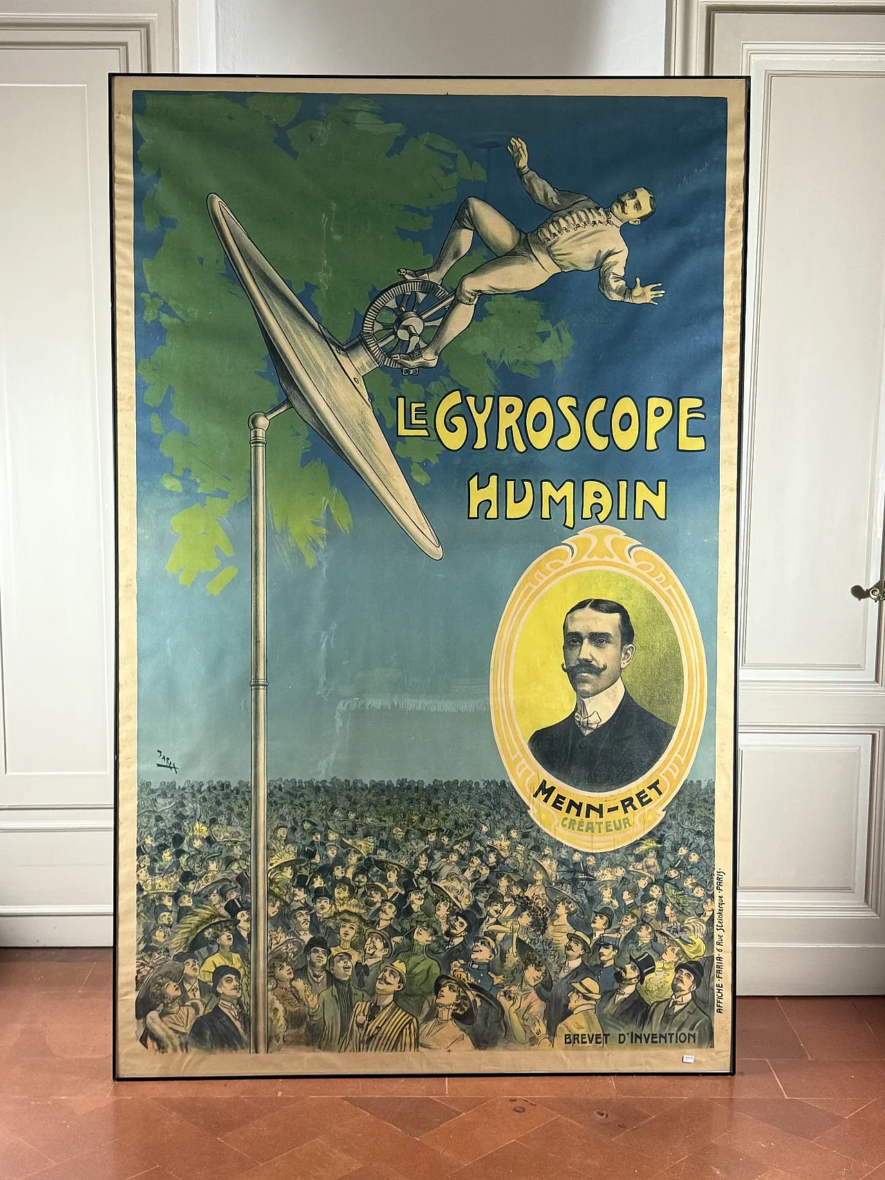 Candido Aragonez de Faria, Le Gyroscope Humain, Affiche, c. 1910 3