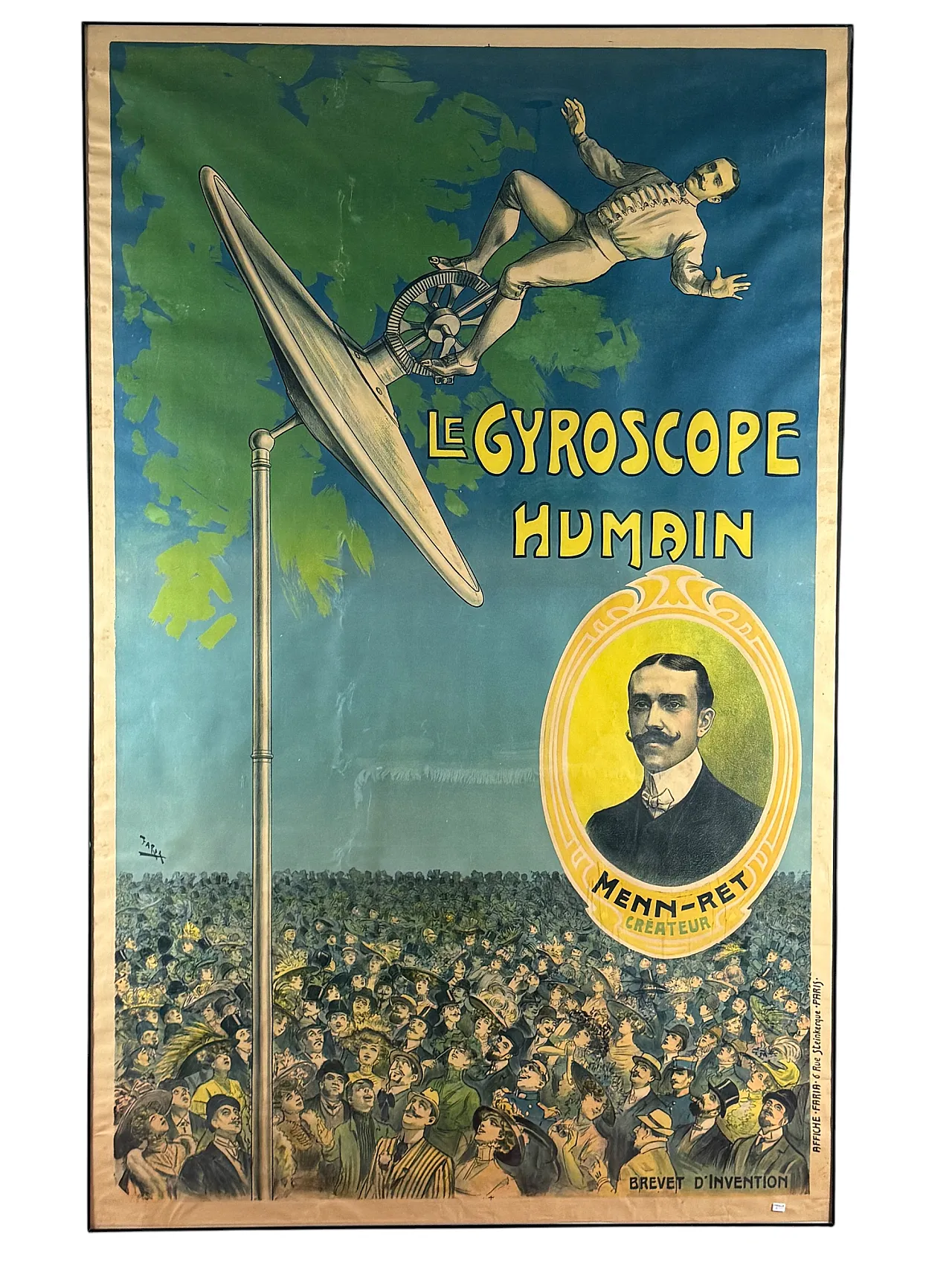 Candido Aragonez de Faria, Le Gyroscope Humain, Affiche, c. 1910 9