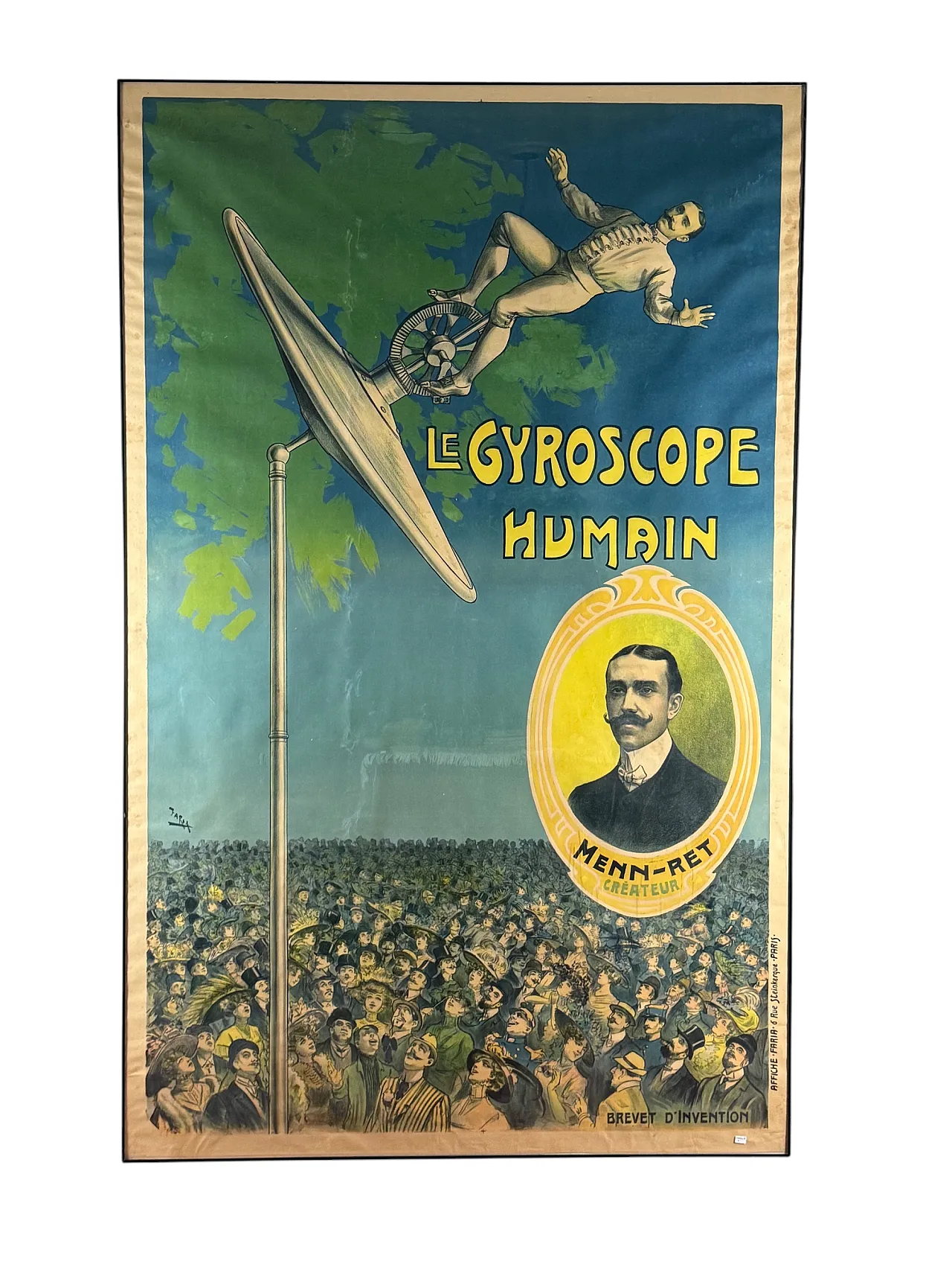 Candido Aragonez de Faria, Le Gyroscope Humain, Affiche, c. 1910 11