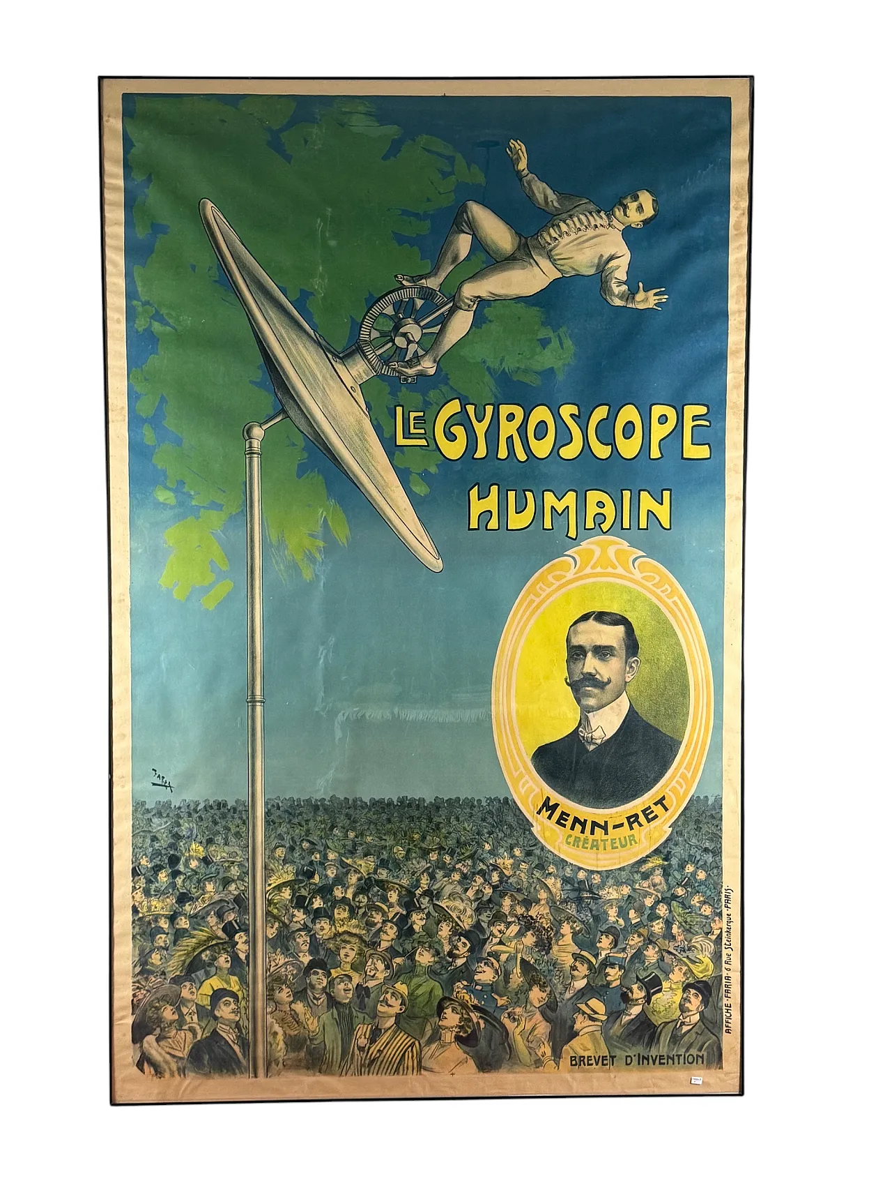 Candido Aragonez de Faria, Le Gyroscope Humain, Affiche, c. 1910 12