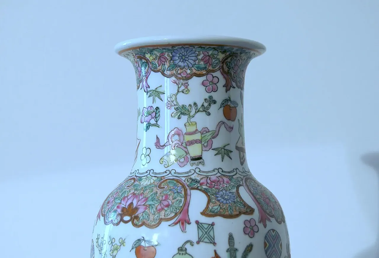 Vaso in porcellana della dinastia Qing, '900 2