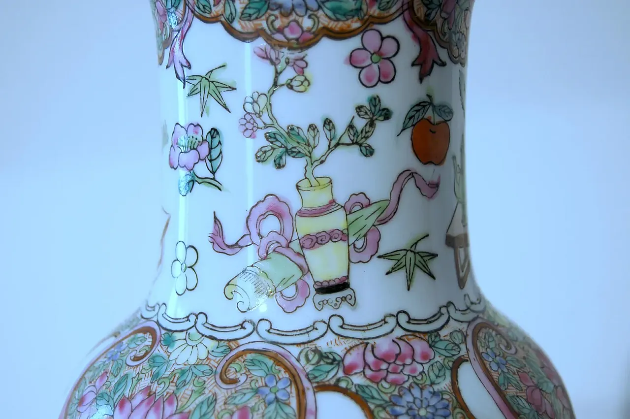 Vaso in porcellana della dinastia Qing, '900 4