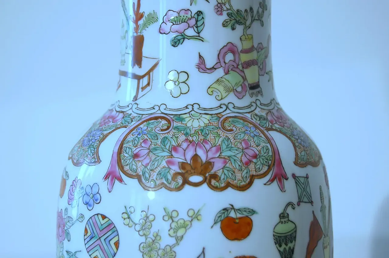 Vaso in porcellana della dinastia Qing, '900 5