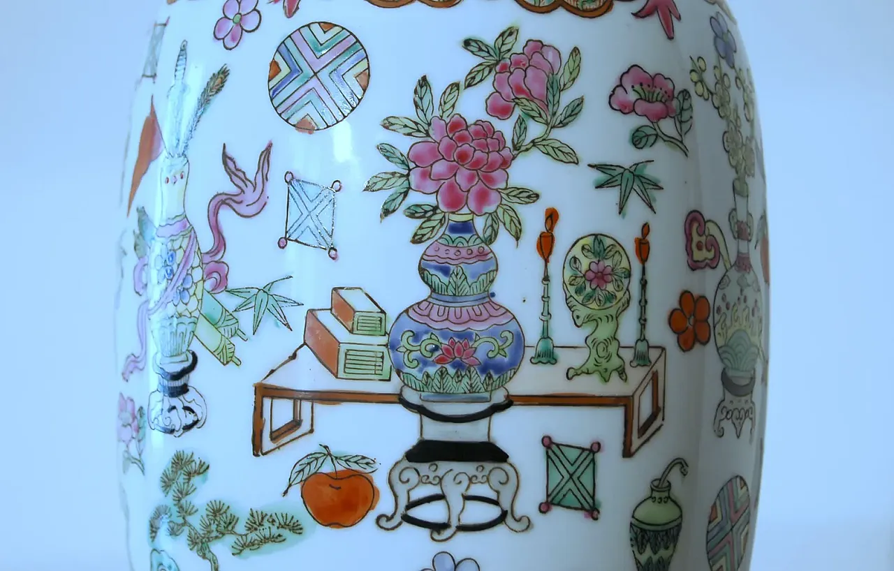 Vaso in porcellana della dinastia Qing, '900 6