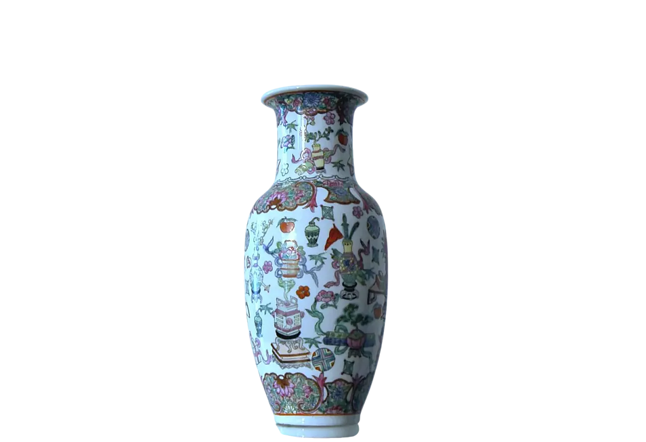 Vaso in porcellana della dinastia Qing, '900 9