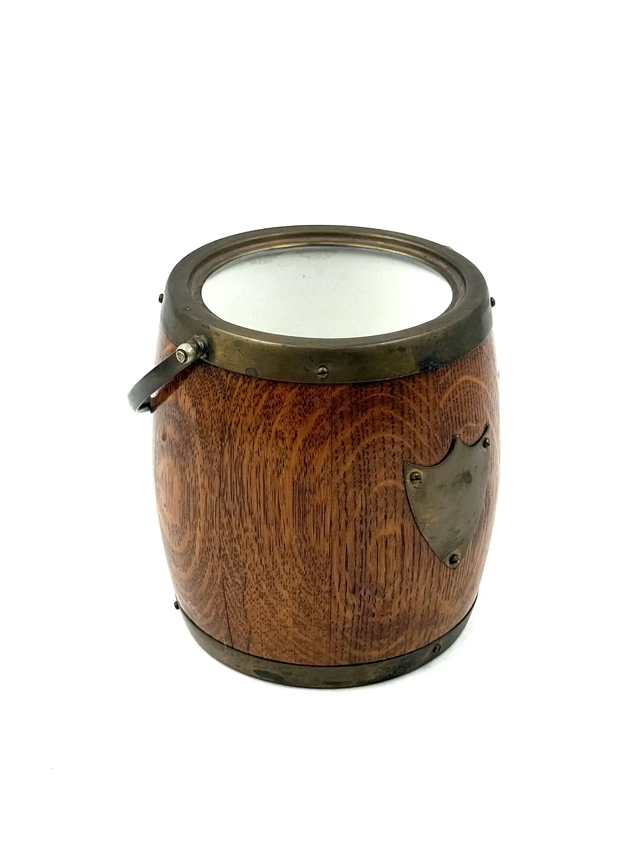 Ice Bucket Midcentury in oak, Italy 1960 10