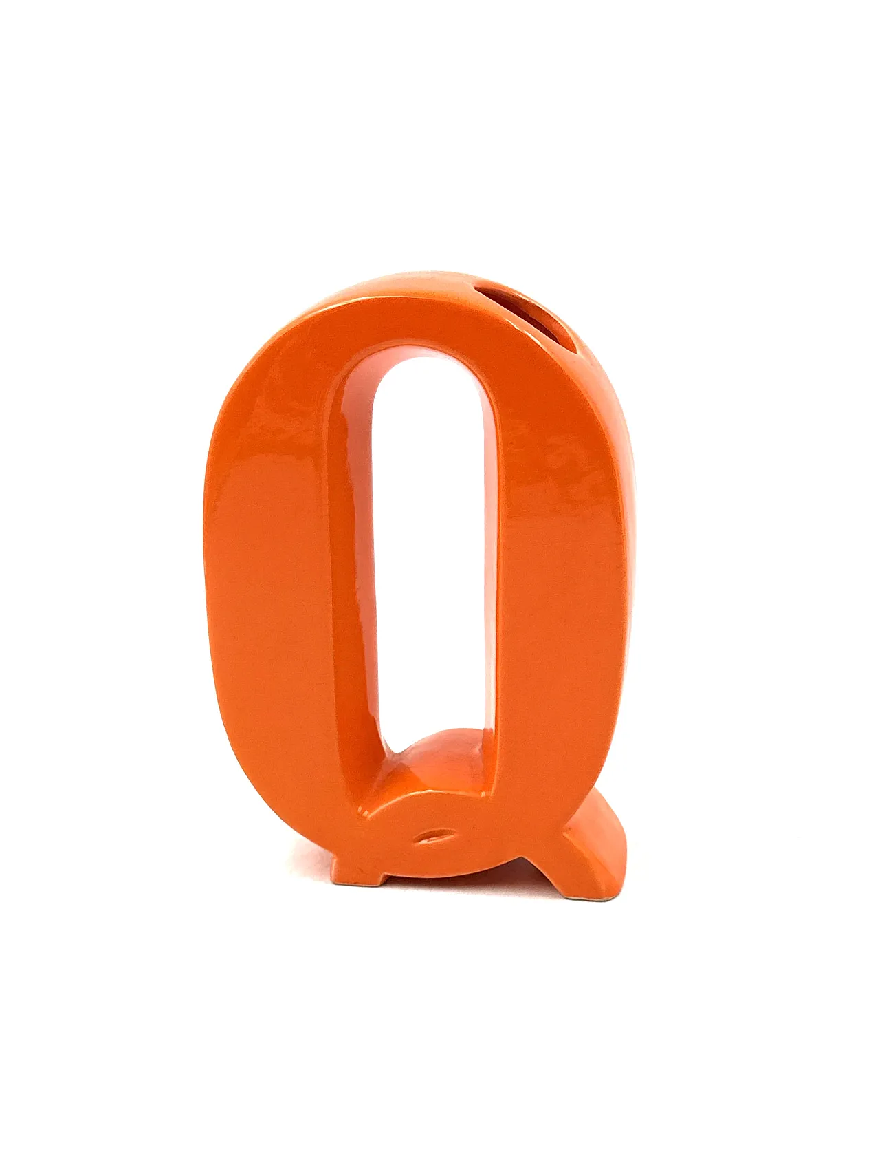 Solifleur Orange Space Age Vase, Marcel Rodureau France 1970 5