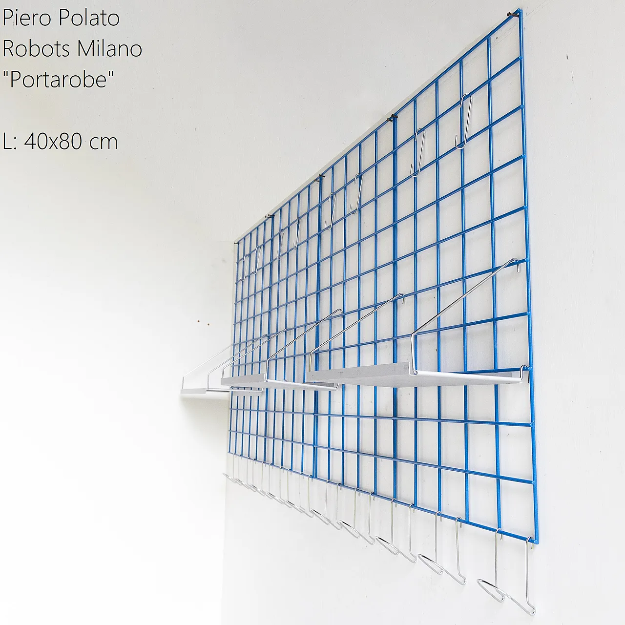 Sistema modulare Portarobe di Piero Polato per Robots Milano, anni '70 7