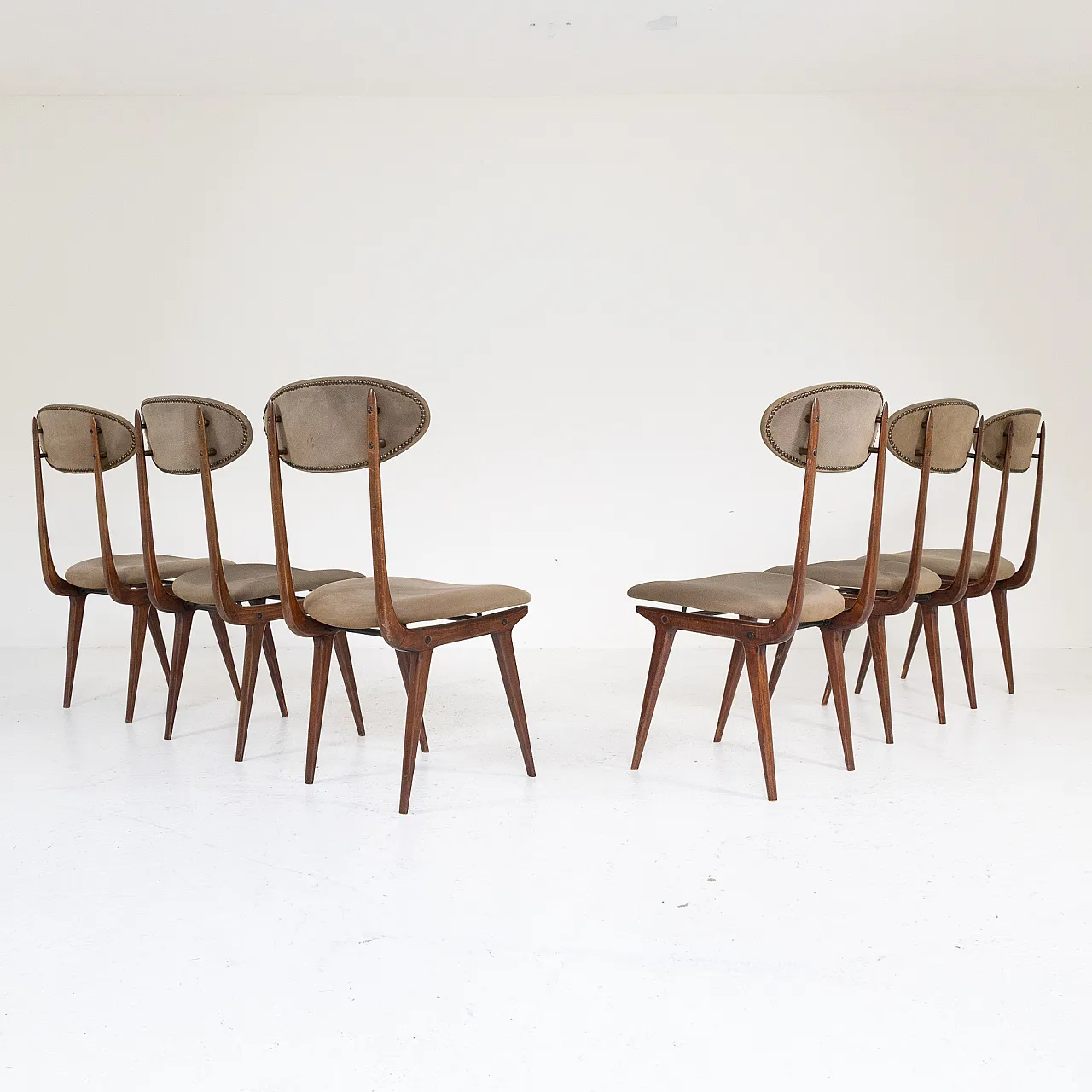 6 Chairs by Ezio Longhi for Elam, 1950s 3