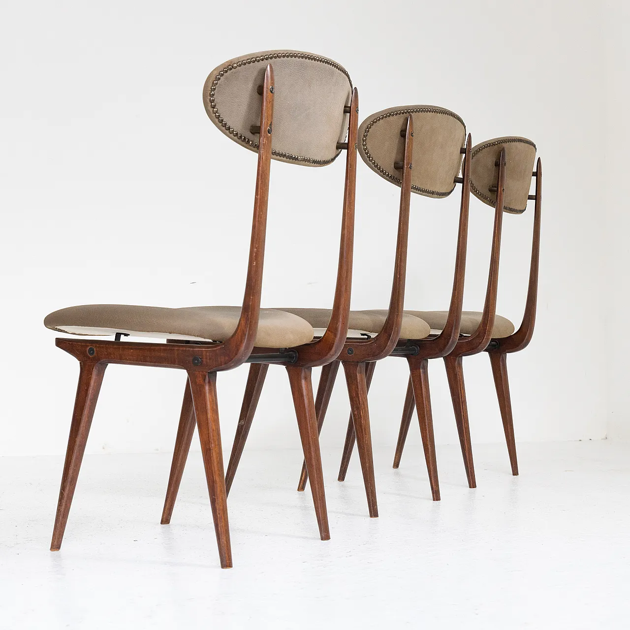 6 Chairs by Ezio Longhi for Elam, 1950s 4