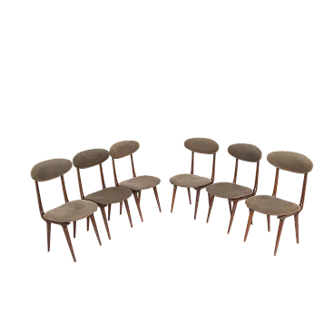 6 Chairs by Ezio Longhi for Elam, 1950s
