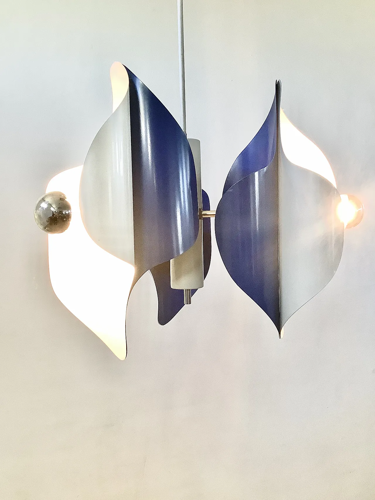 60s chandelier with three lights 7