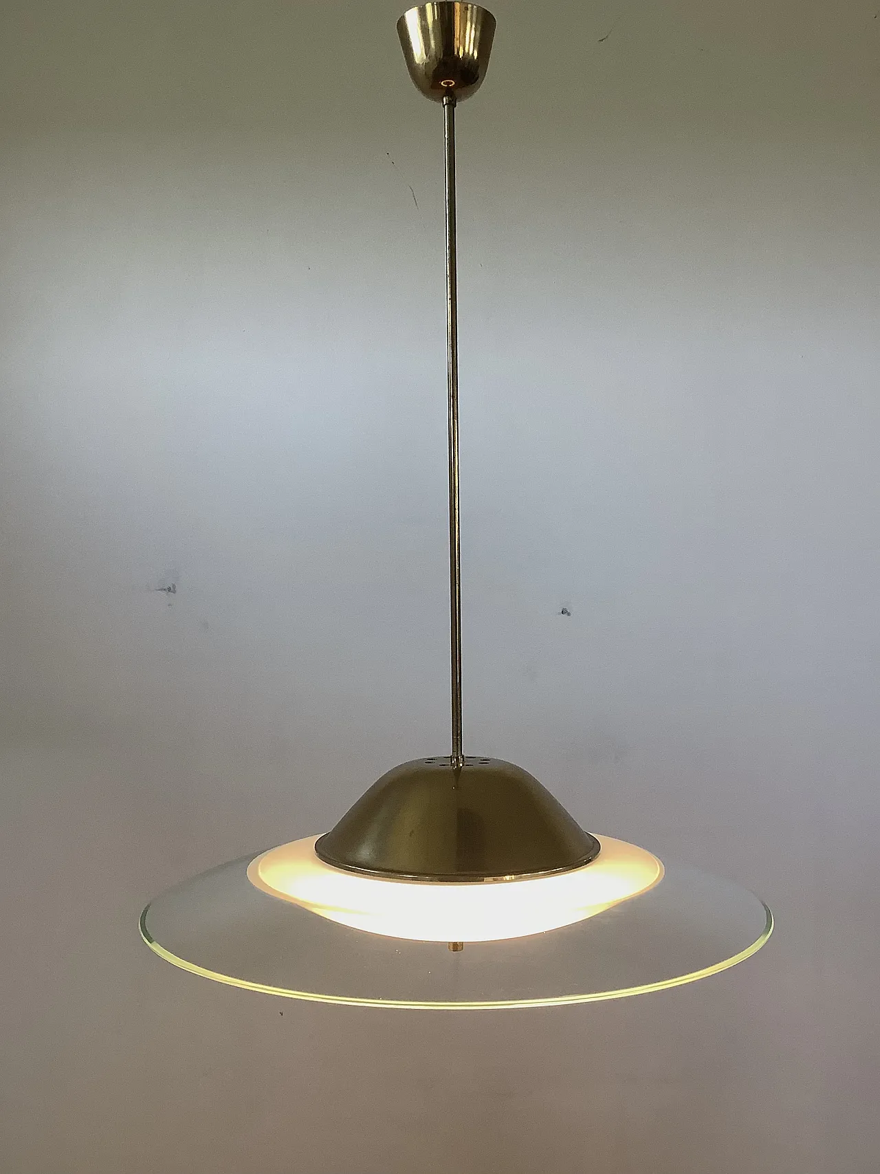 Lampadario anni 50 produzione Fontana Arte design Pietro Chiesa 8