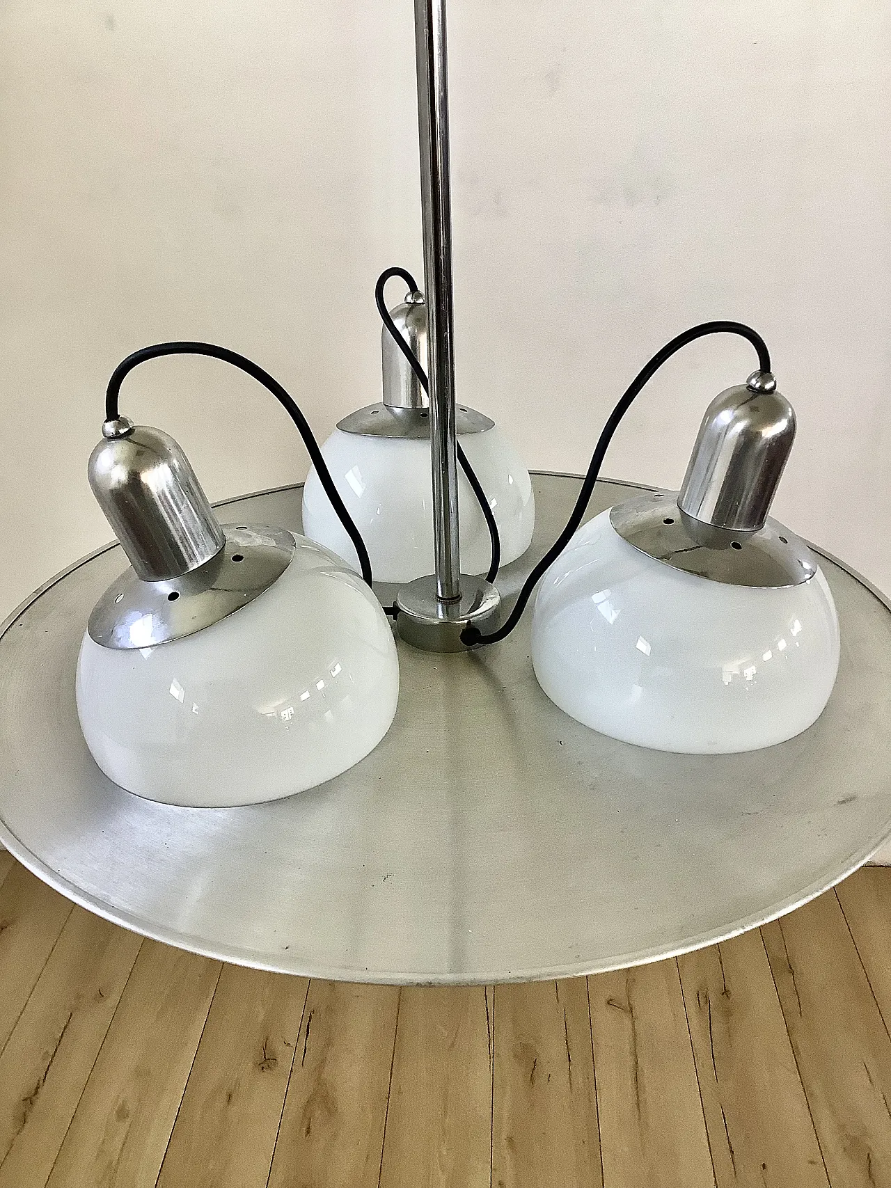 70s design chandelier in the style of Stilnovo / Artiluce 4