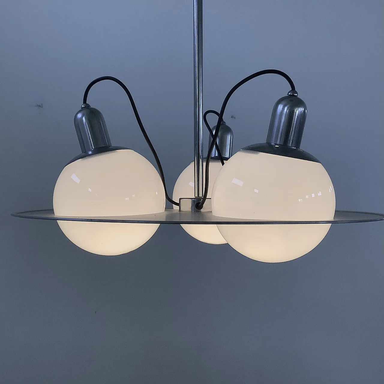 70s design chandelier in the style of Stilnovo / Artiluce 10