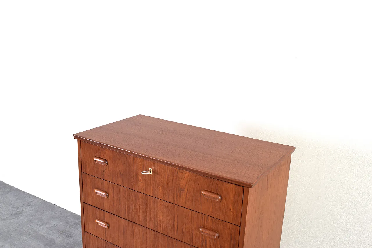 Mid-Century Danish Teak Chest of Drawers, 1960s. 13