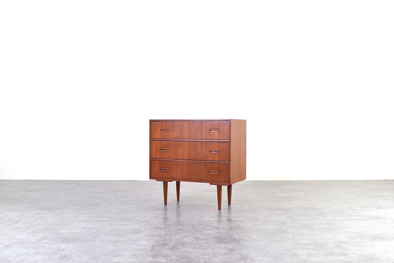 Mid-Century Danish Teak Chest of Drawers, 1960s 2