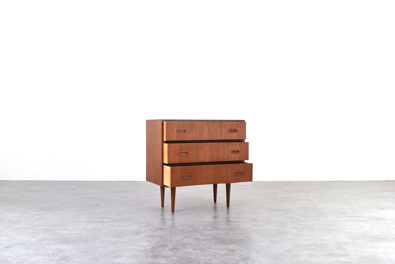 Mid-Century Danish Teak Chest of Drawers, 1960s 3