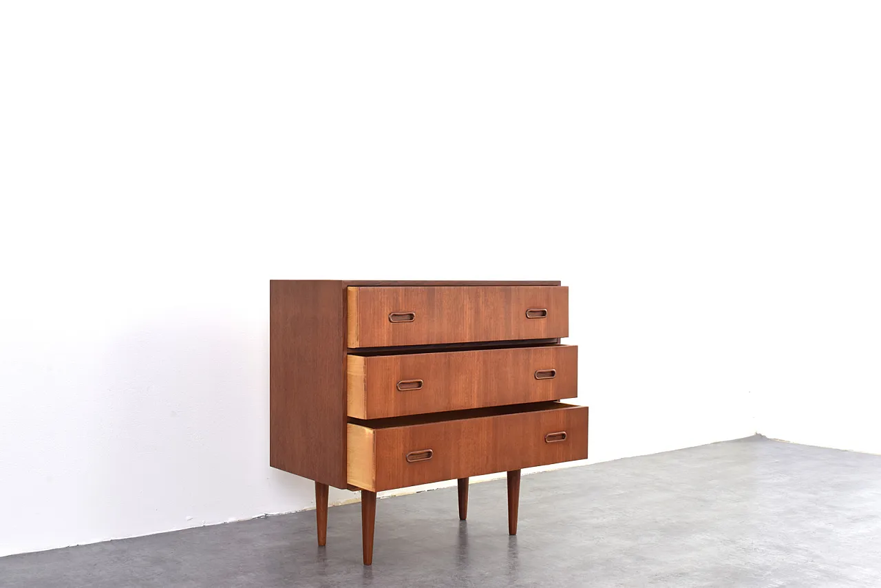 Mid-Century Danish Teak Chest of Drawers, 1960s 9