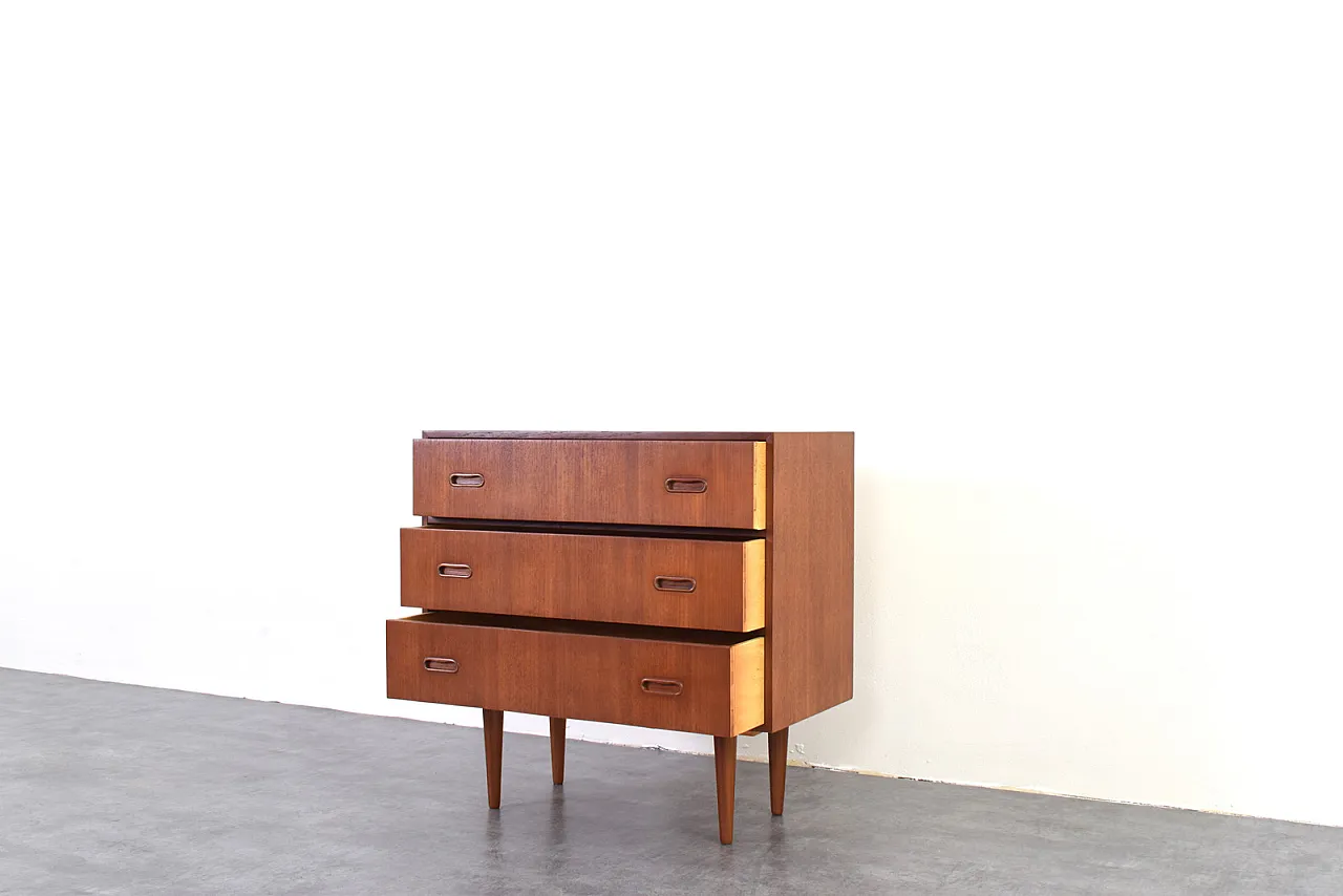 Mid-Century Danish Teak Chest of Drawers, 1960s 10