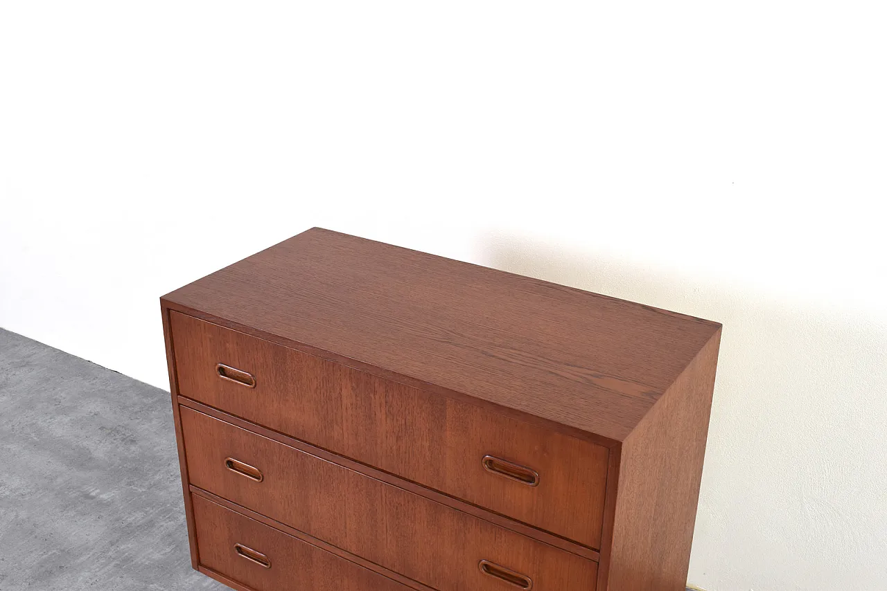 Mid-Century Danish Teak Chest of Drawers, 1960s 12