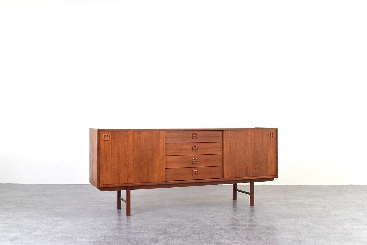 Credenza in teak di Klippan Korsør per Ikea, anni '60 3