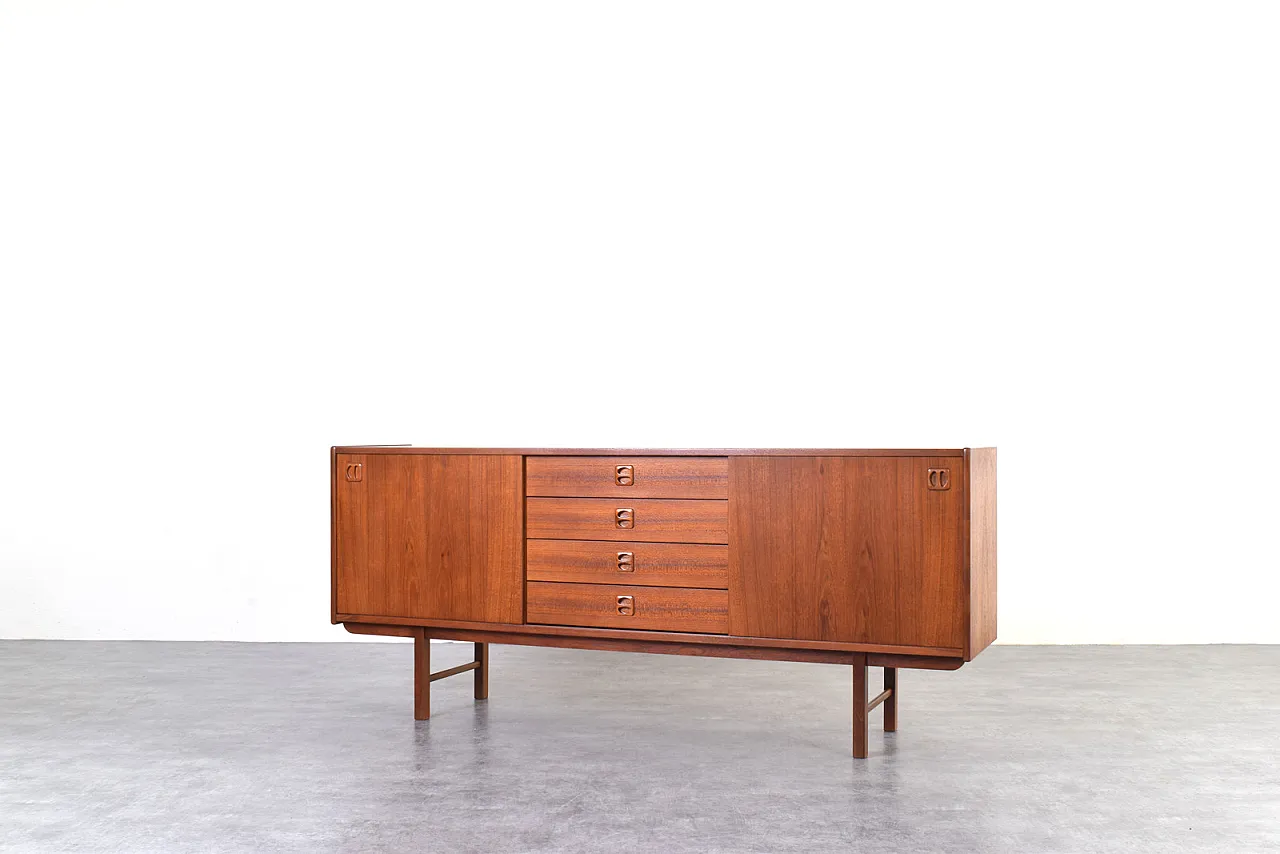 Credenza in teak di Klippan Korsør per Ikea, anni '60 4